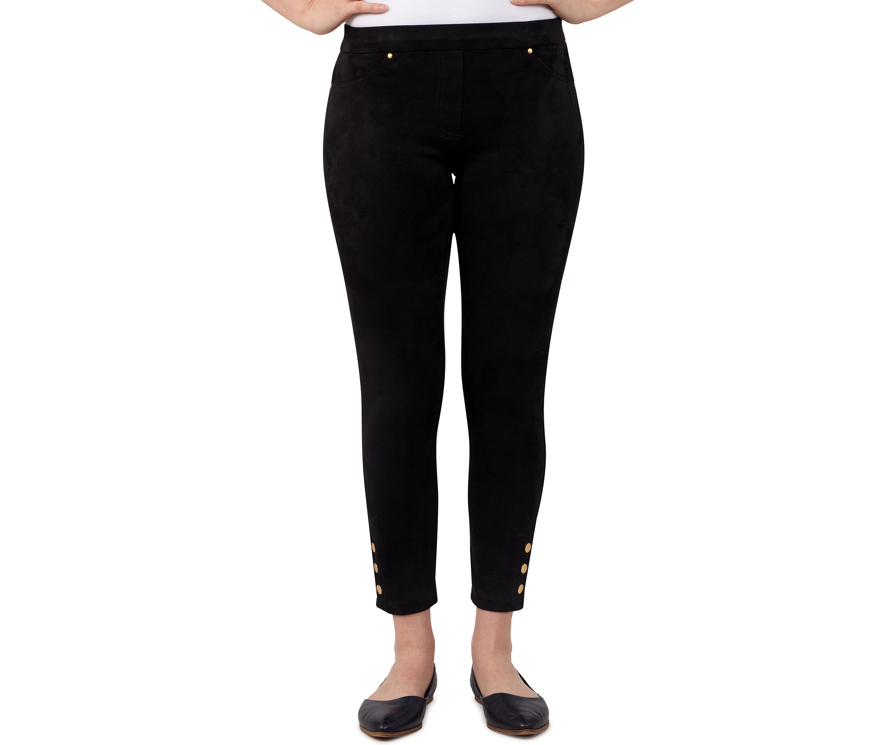 Mix Master Stretch Suede Ankle Pants