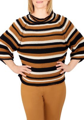 Mix Mock Neck Sweater