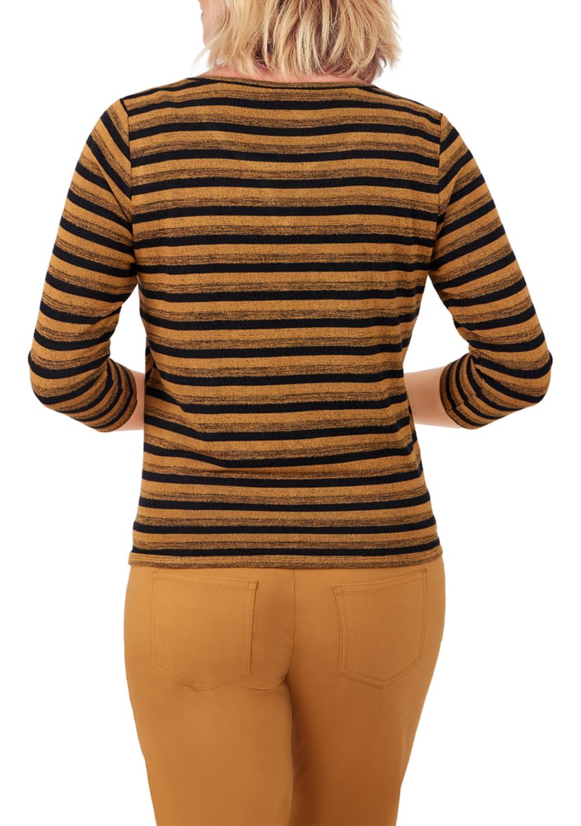 Plus Size Chevron Tie Top