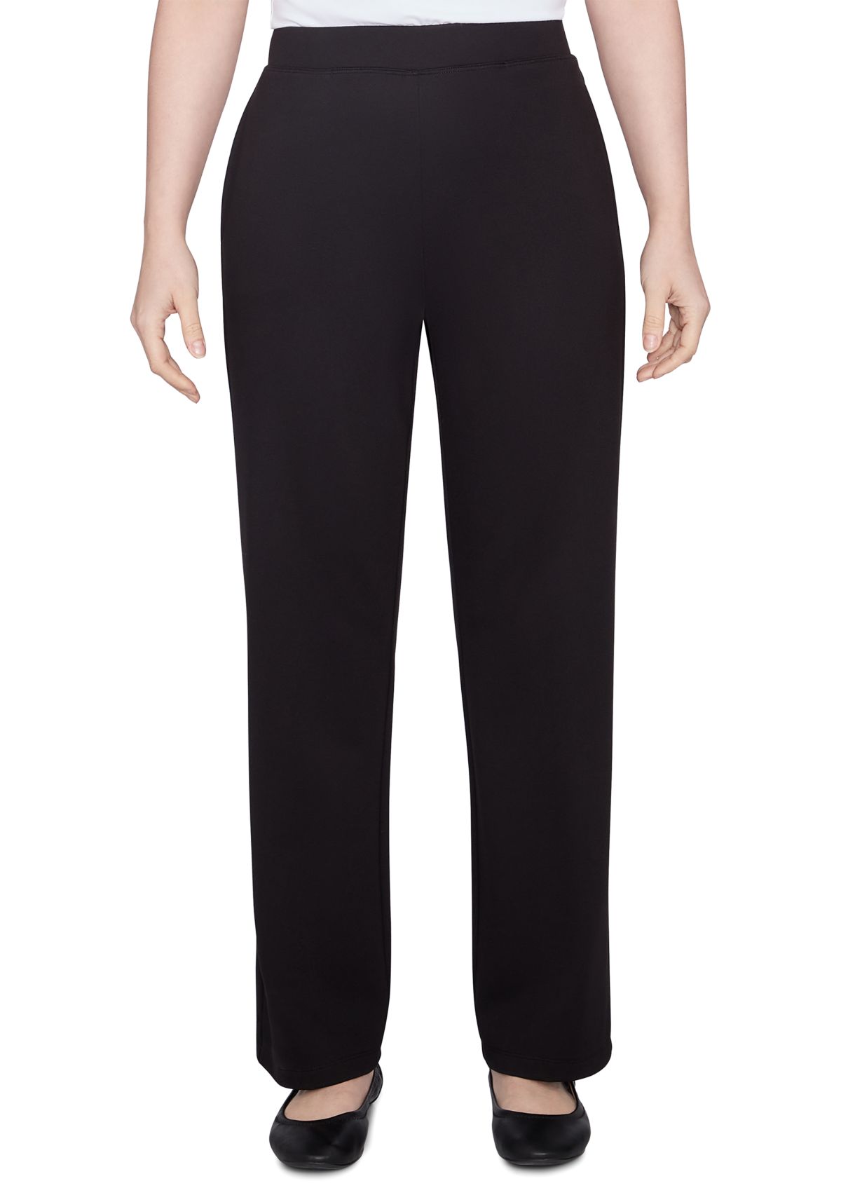 Womens Luxe Double Knit Pull-On Pants
