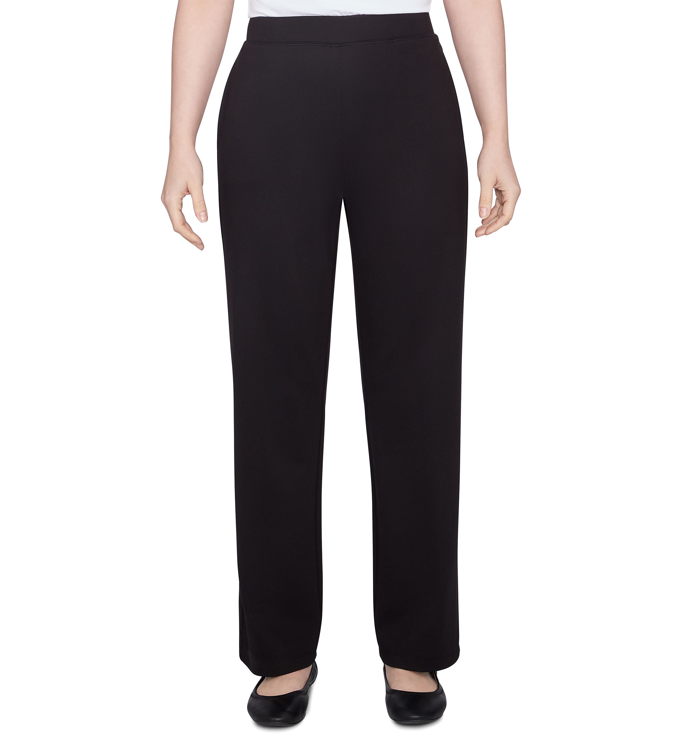 Womens Luxe Double Knit Pull-On Pants