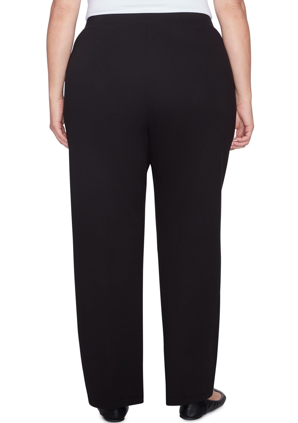 Plus Size  Luxe Double Knit Pull-On Pants
