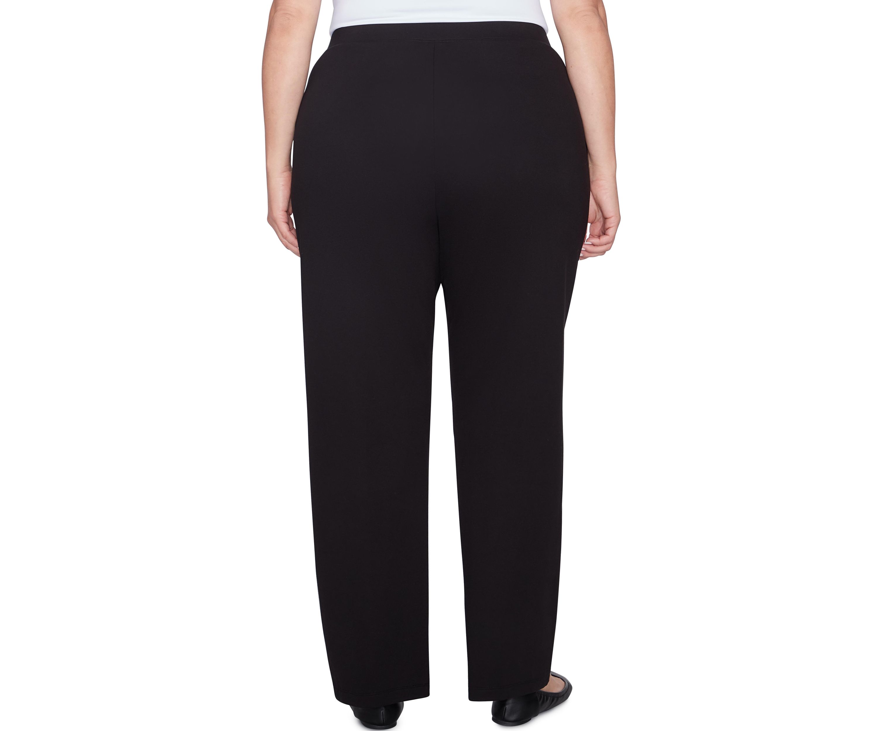 Plus Size  Luxe Double Knit Pull-On Pants