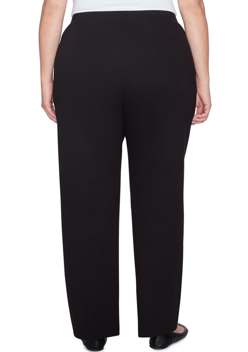 Plus Size  Luxe Double Knit Pull-On Pants