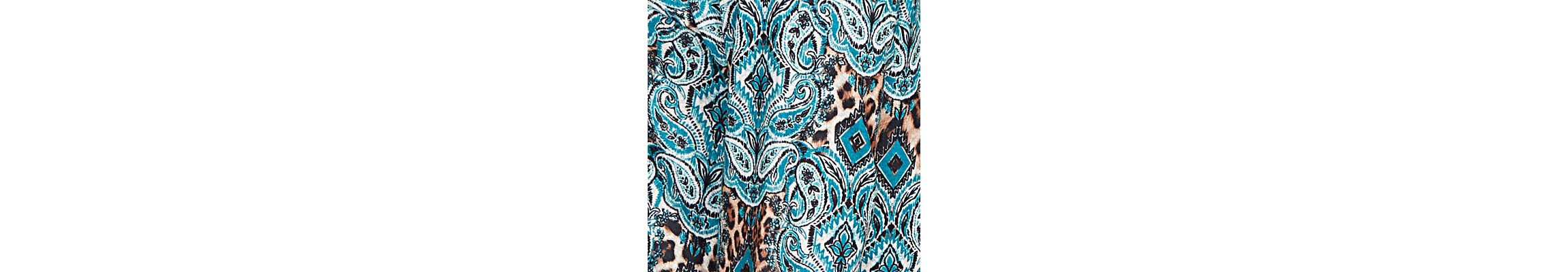 Plus Size Ballet Neck Medallion Animal Print Cozy Top