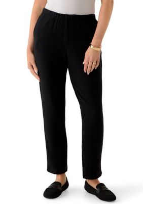 Ruby Rd Women's Petite Pull On Cozy Hatchi Pants