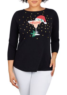 Women's Holiday Cheers Top