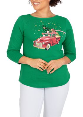 Women's Holiday Truck Top