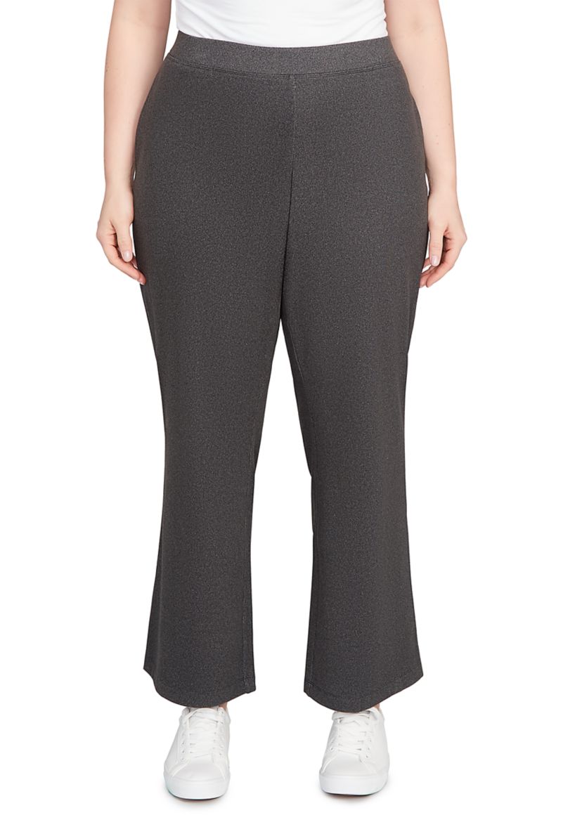 Plus Size Pull On Luxe Rib Knit Pants