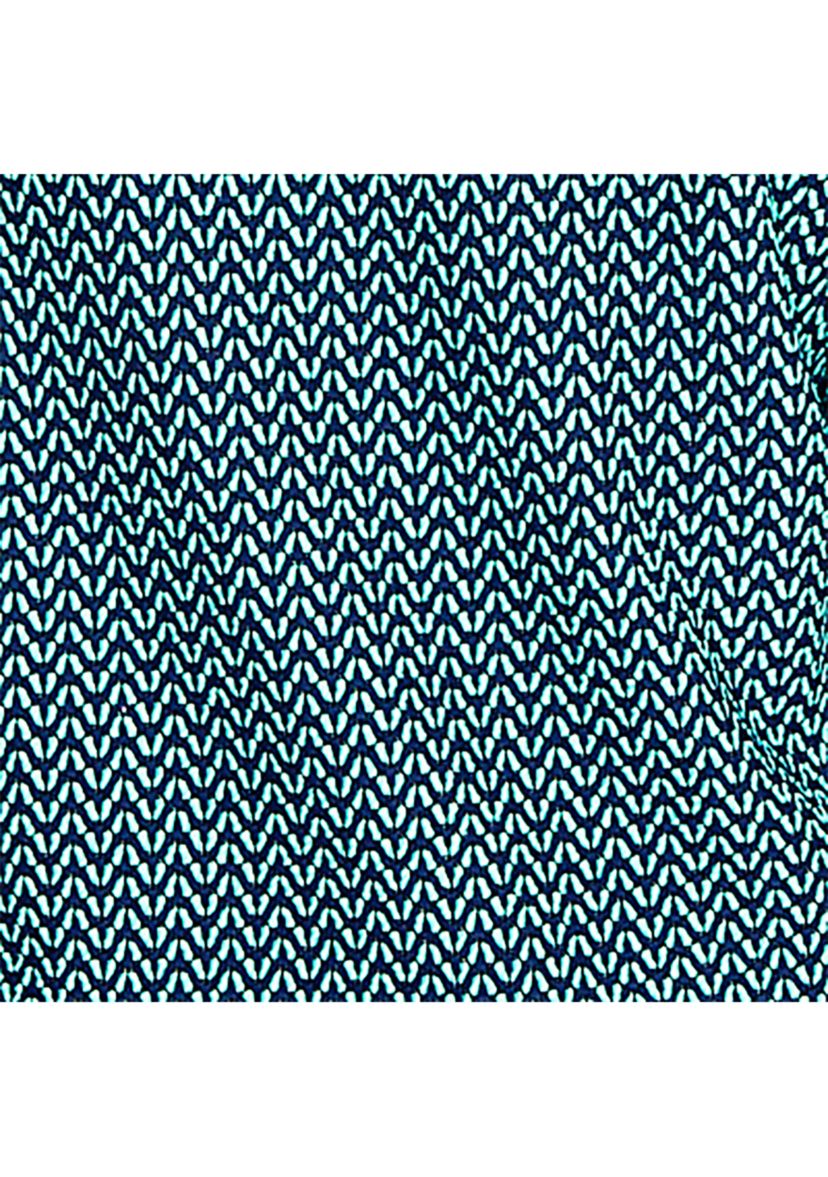 Plus Size Split Cowl Neck Herringbone Knit Top