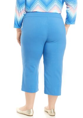 Ruby Rd Plus Size Pull On Solar Millennium Tech Capri Pants | belk