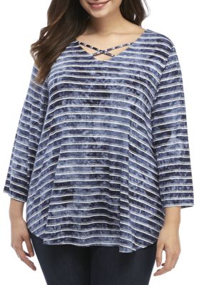 belk plus size tops