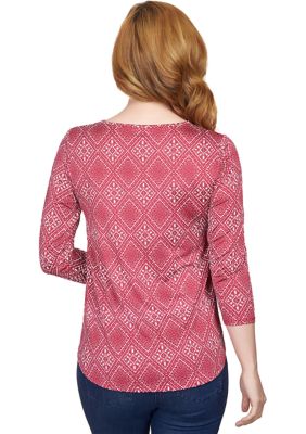 Belk ruby rd petite 2024 tops