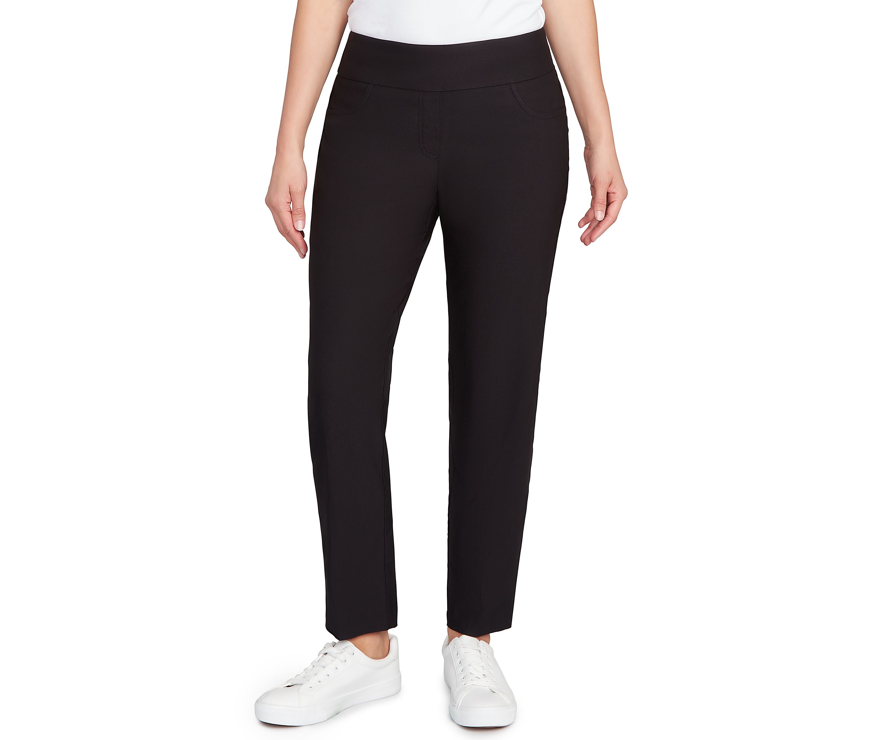 Womens Smooth Silky Tech Knit Ankle Pants
