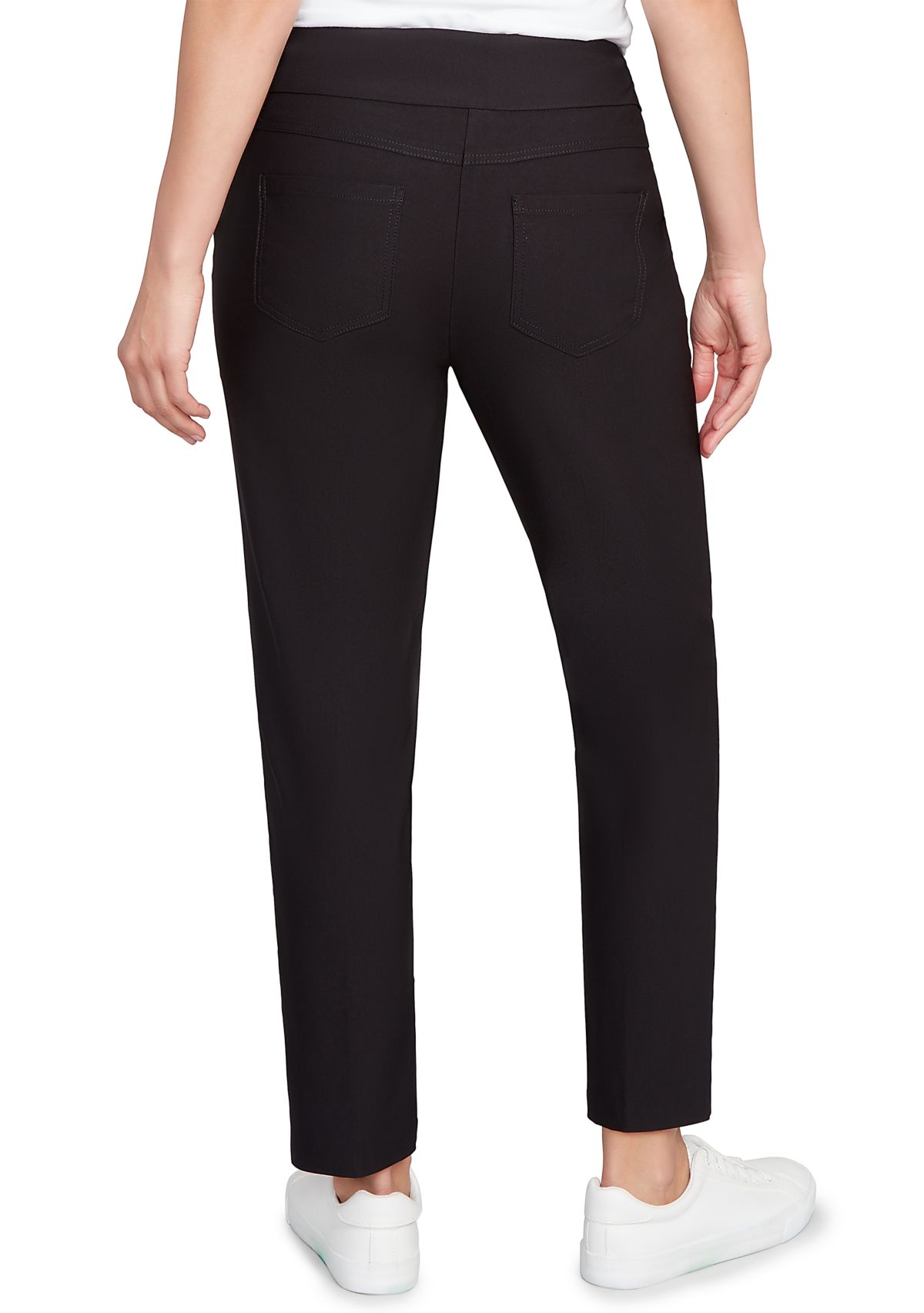 Womens Smooth Silky Tech Knit Ankle Pants