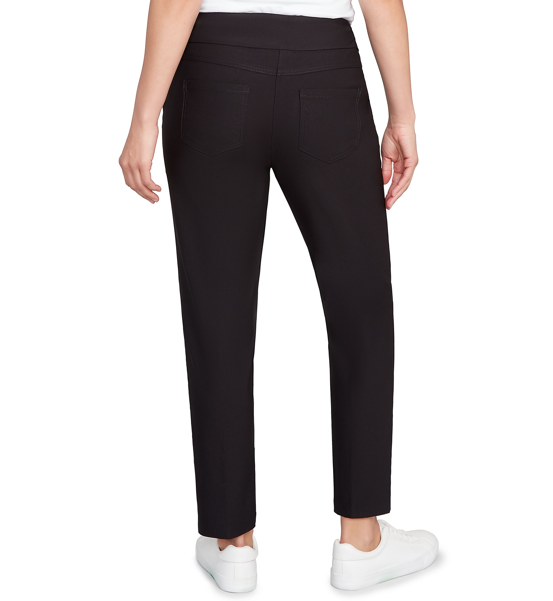 Womens Smooth Silky Tech Knit Ankle Pants