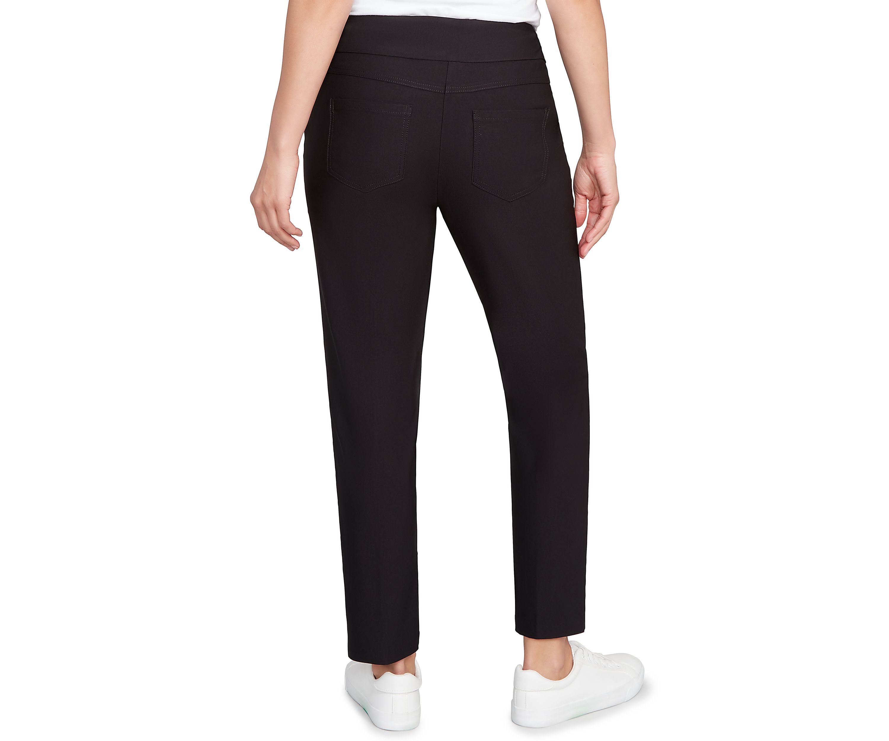 Womens Smooth Silky Tech Knit Ankle Pants