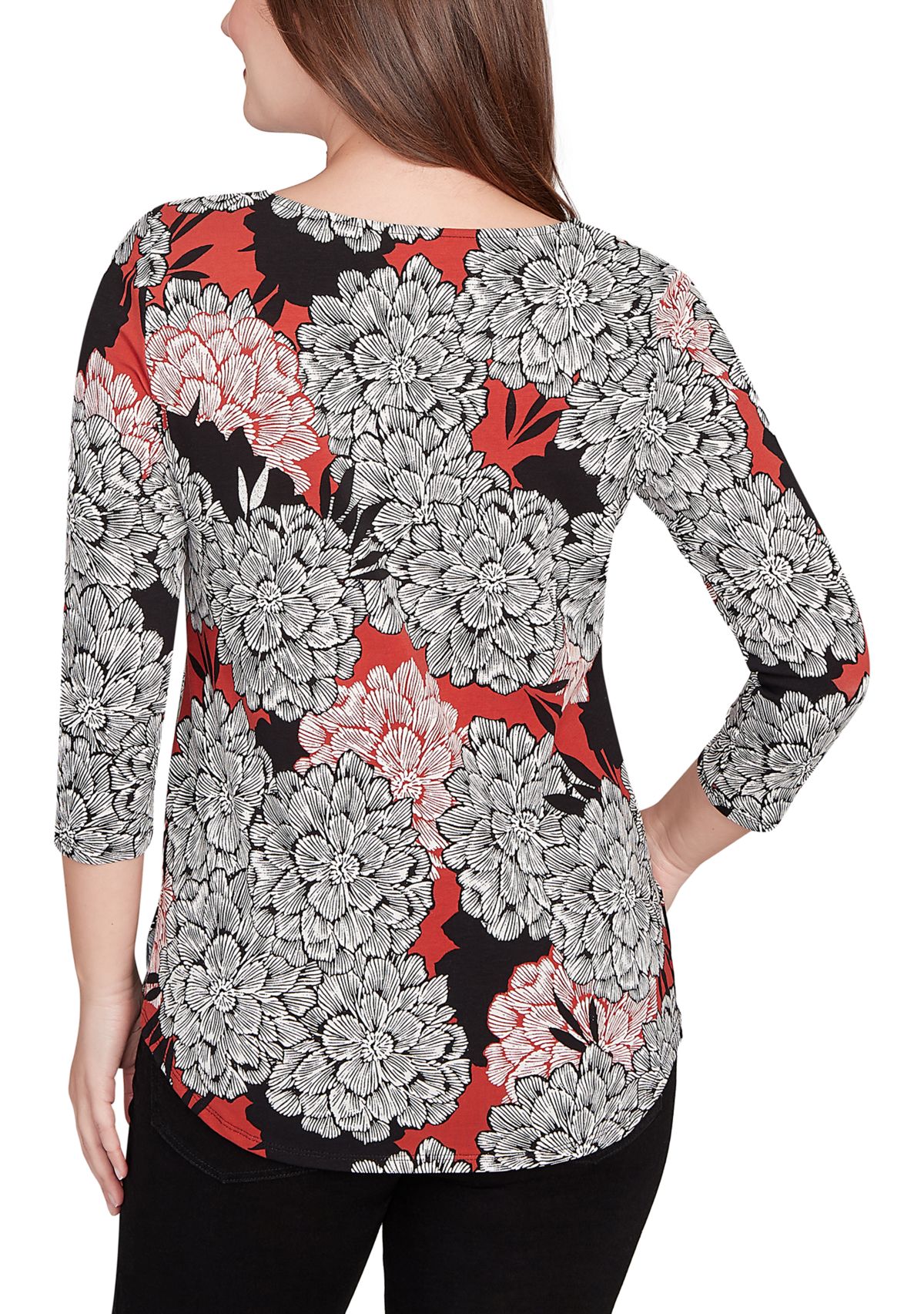 Womens Dahlia Garden Knit Top