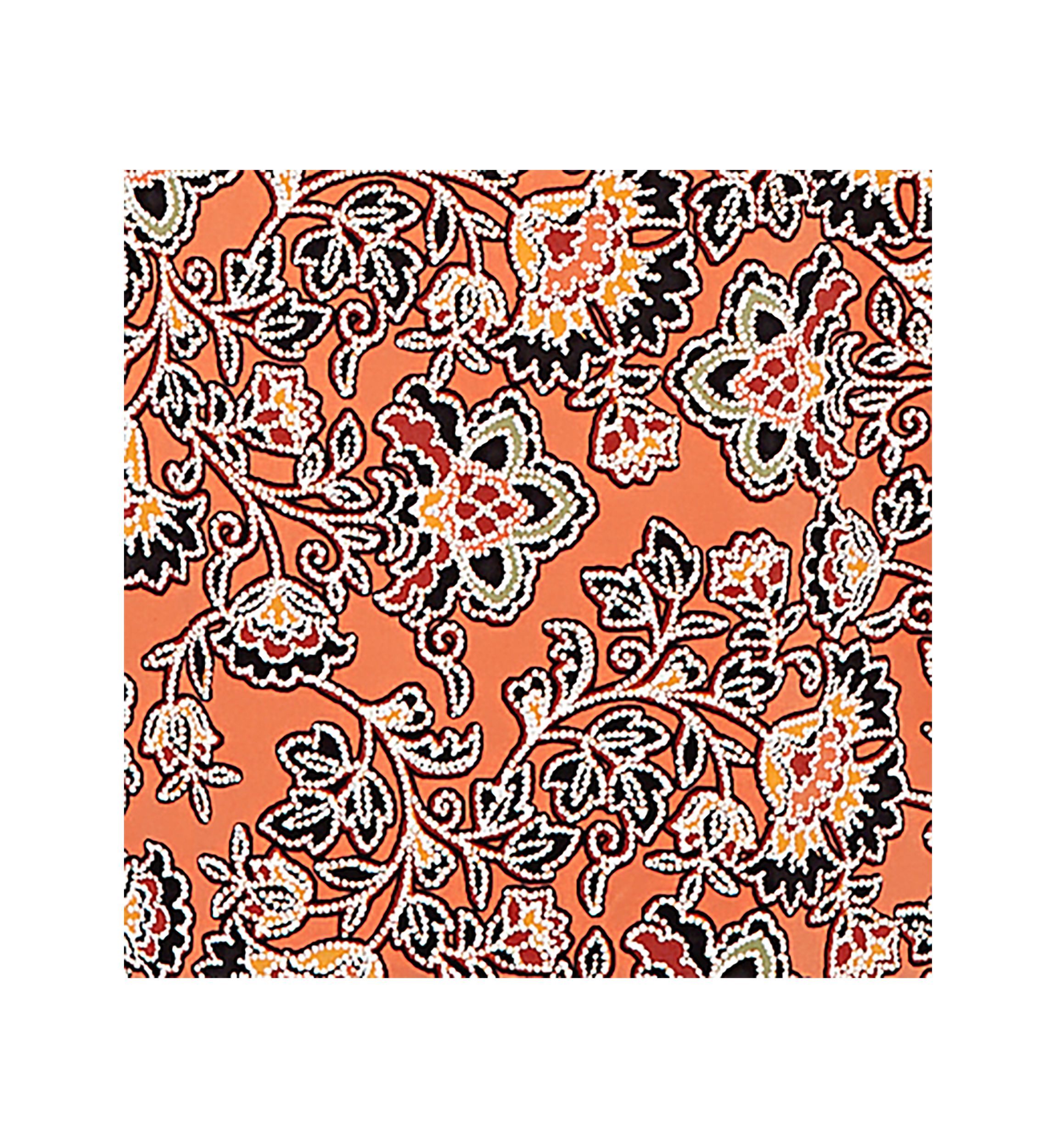 Plus Size Artisan Floral Puff Print Pleated Top