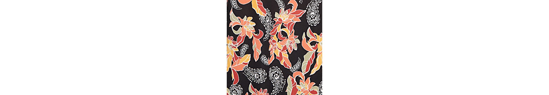 Shirt Collar Floral Paisley Button Front Top