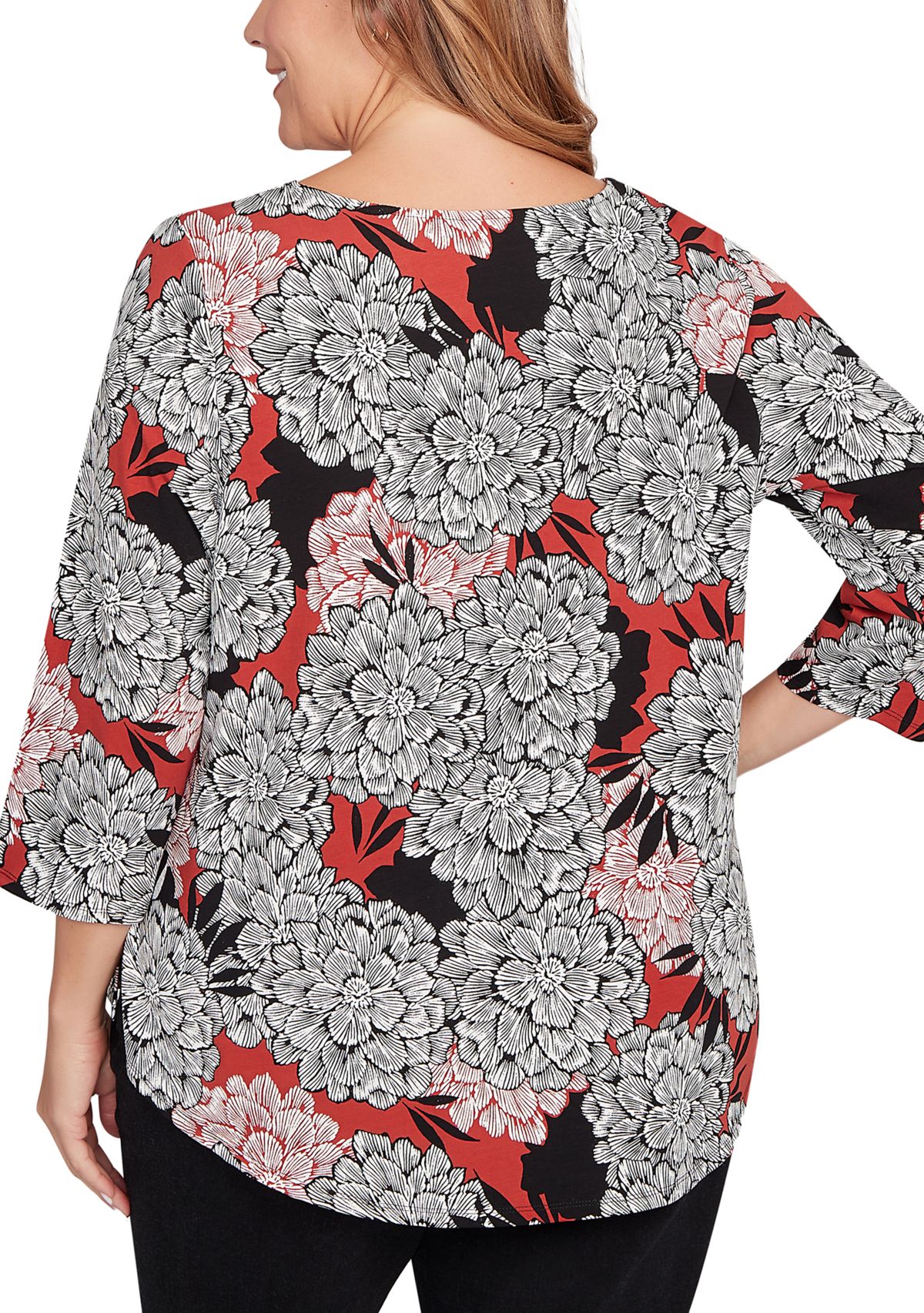 Plus Size Dahlia Garden Knit Top