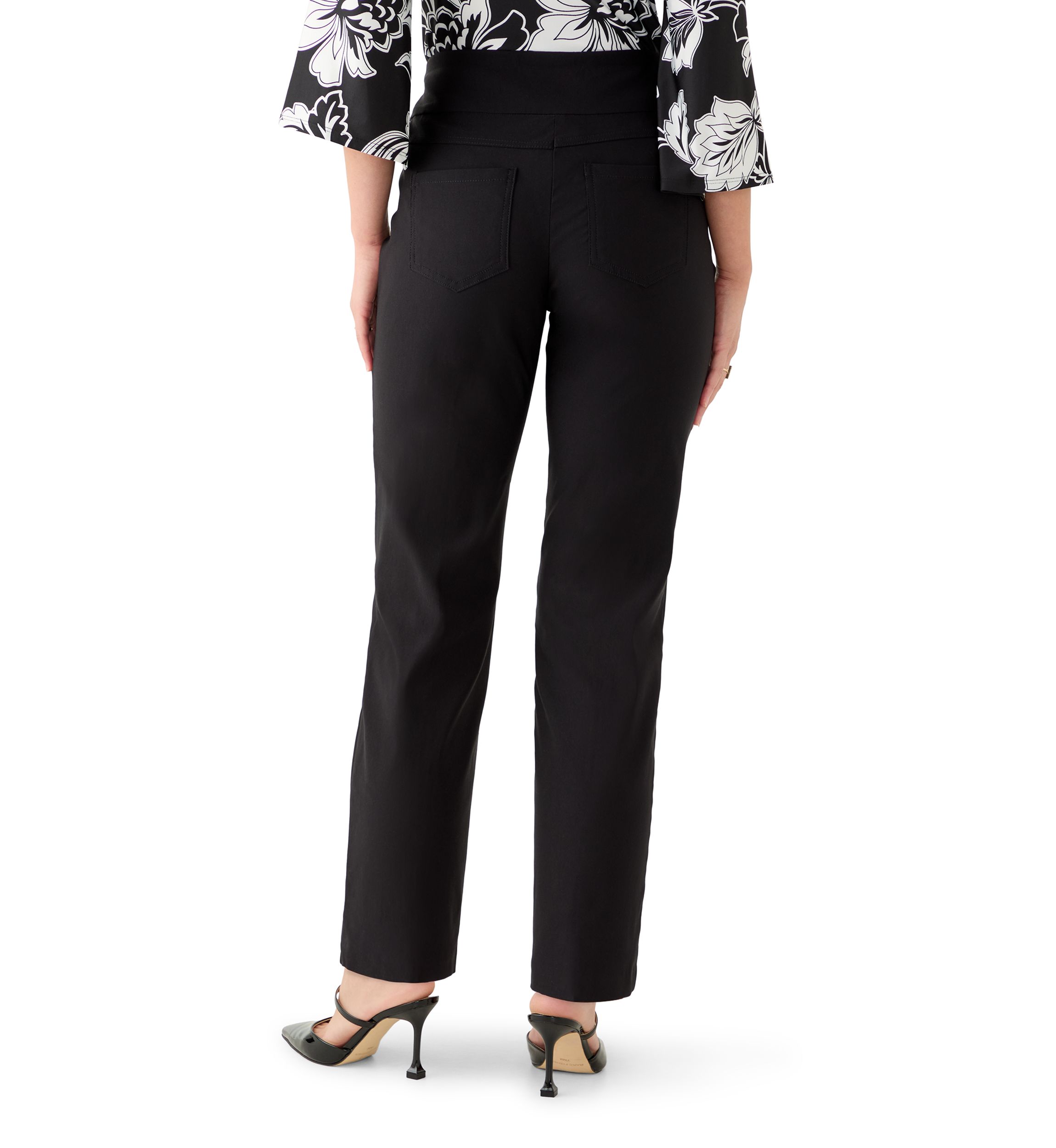 Petite Smooth Silky Tech Knit Ankle Pants