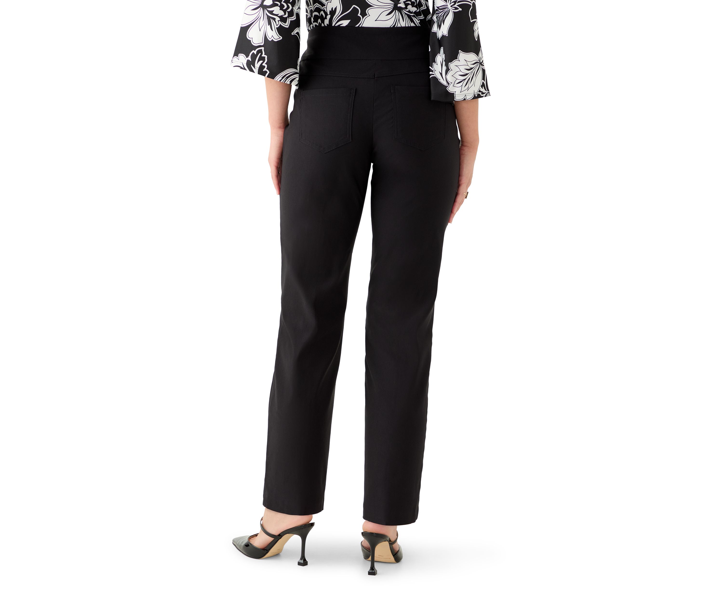 Petite Smooth Silky Tech Knit Ankle Pants