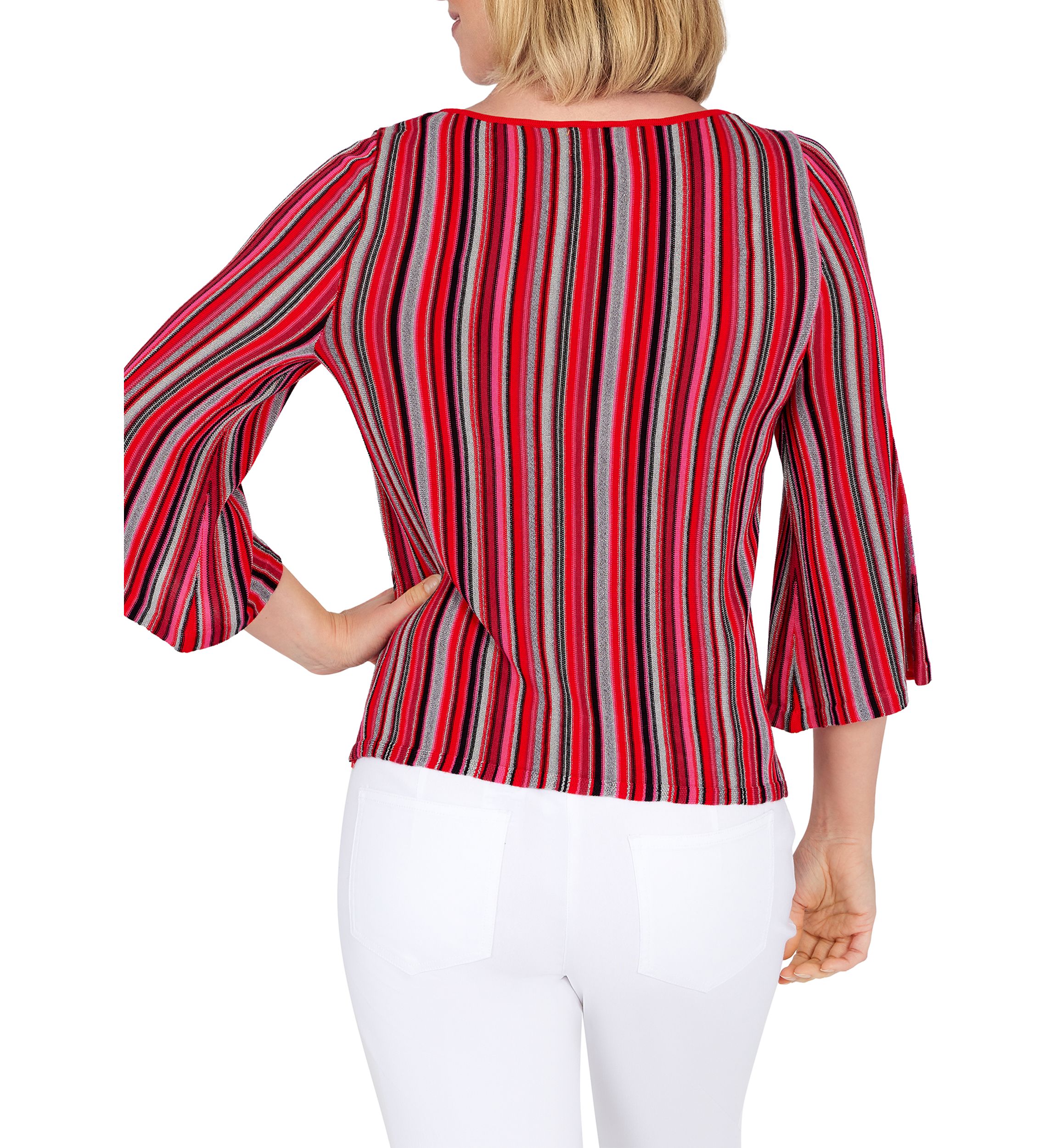 Womens Metallic Twist Sweater
