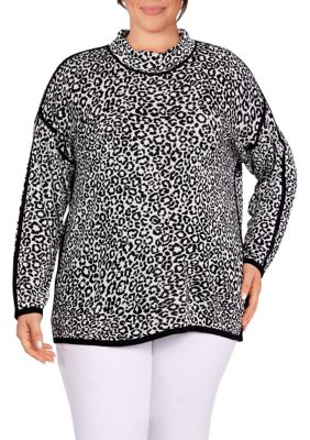 Plus Animal Spot Sweater