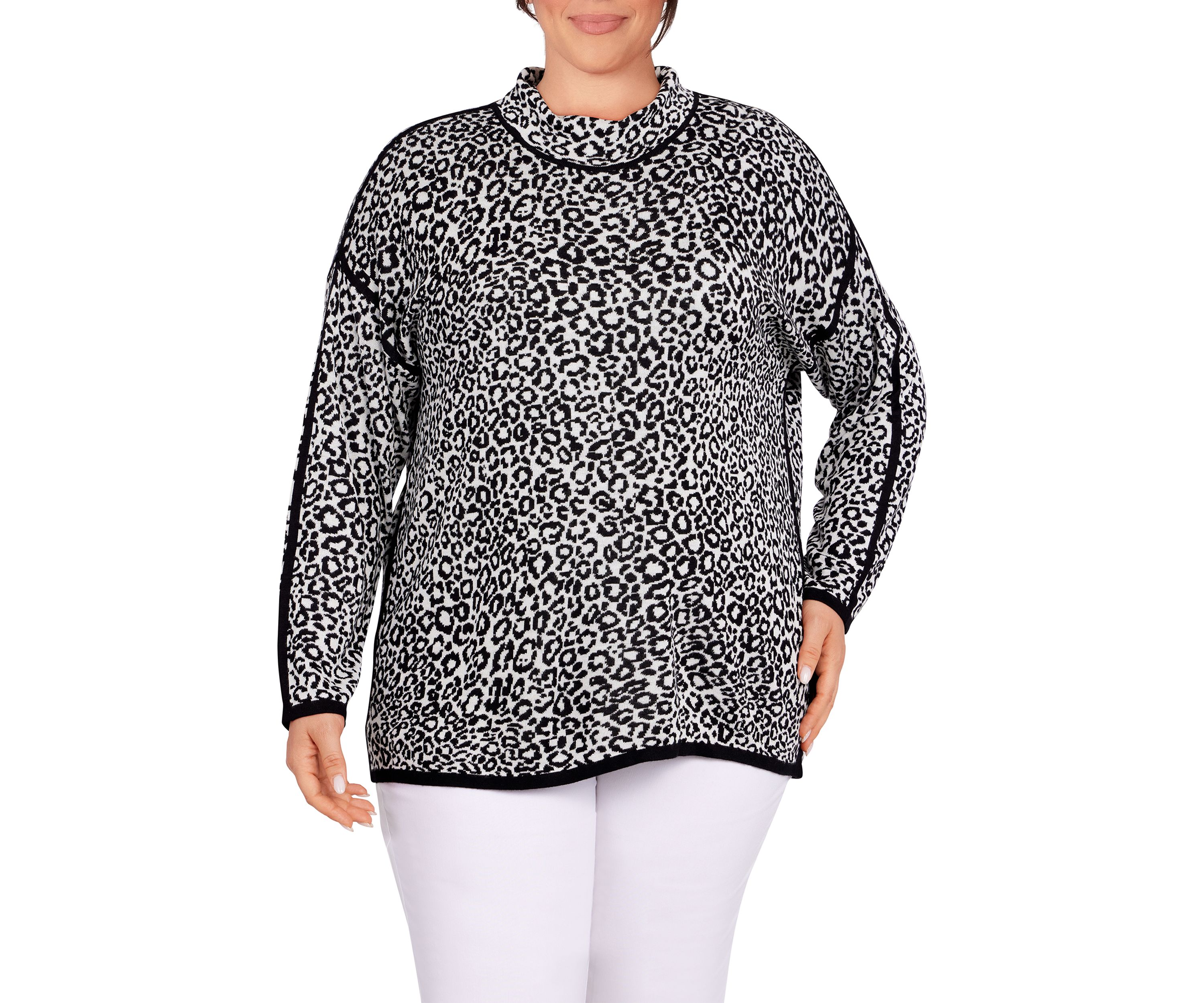 Plus Size Animal Spot Sweater