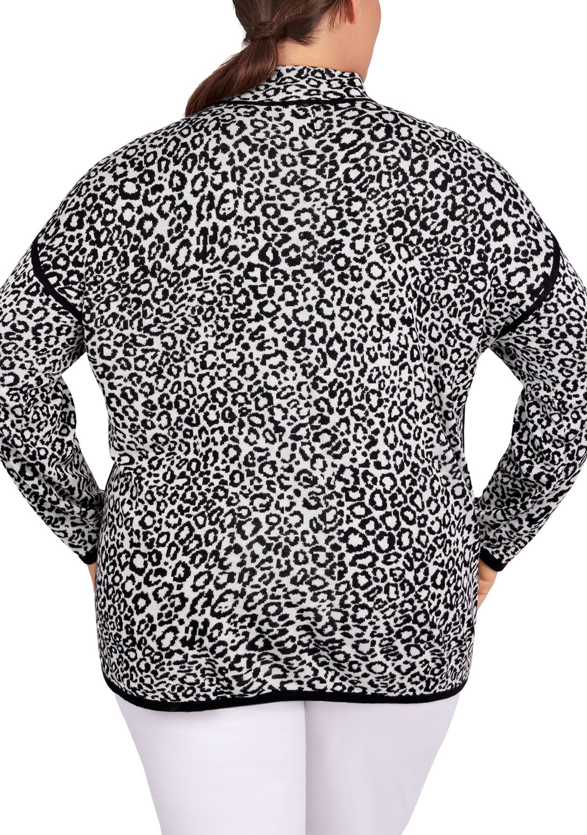 Plus Size Animal Spot Sweater