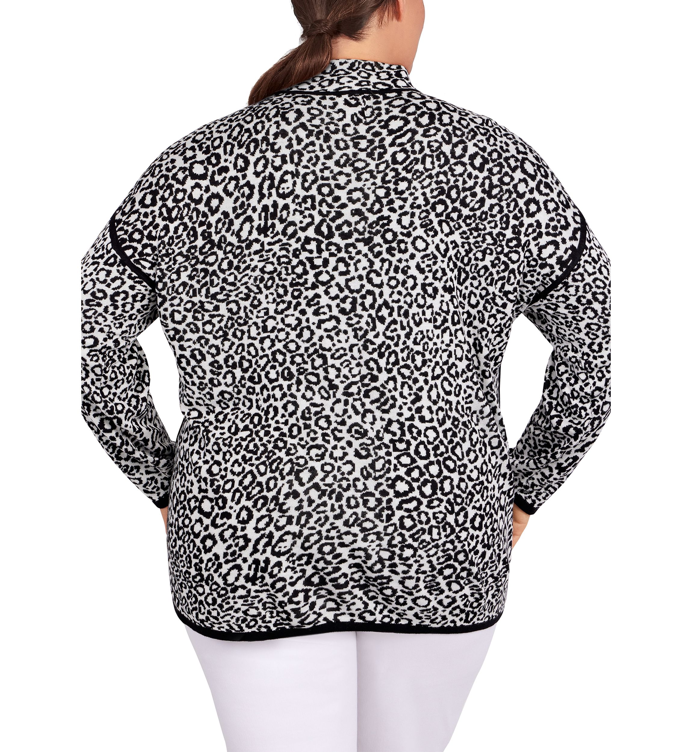 Plus Size Animal Spot Sweater