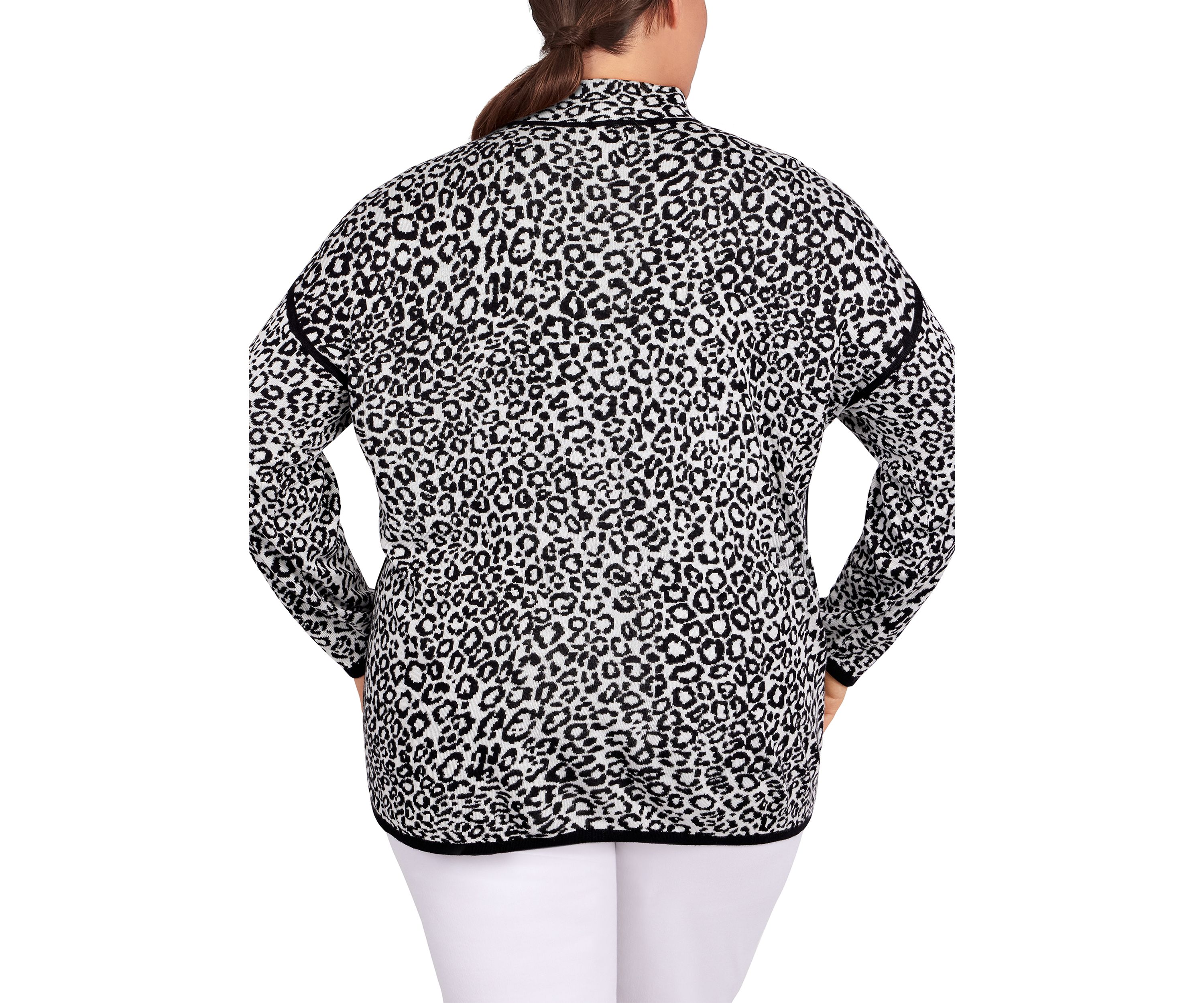 Plus Size Animal Spot Sweater