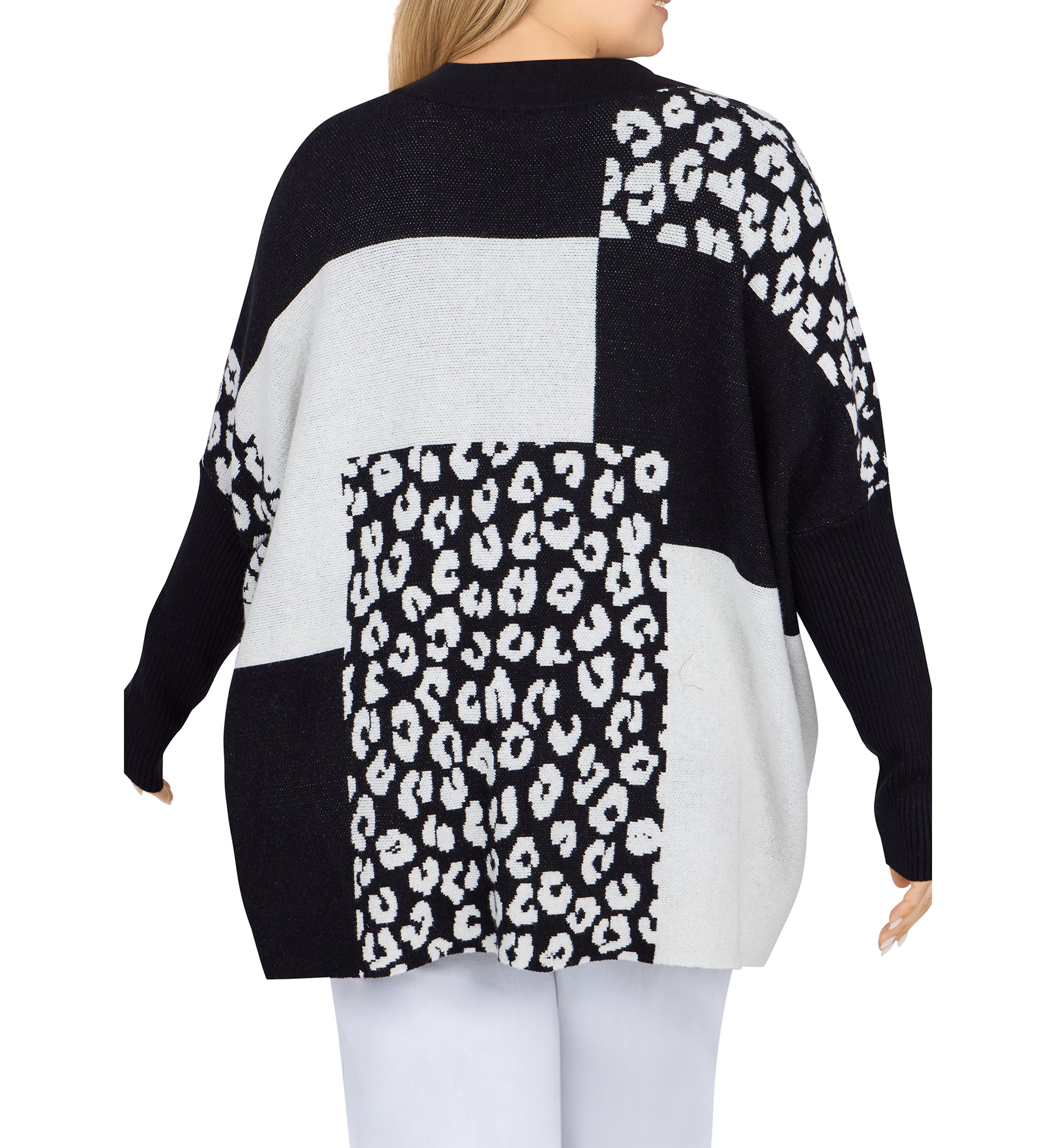 Plus Size Animal Mix Sweater