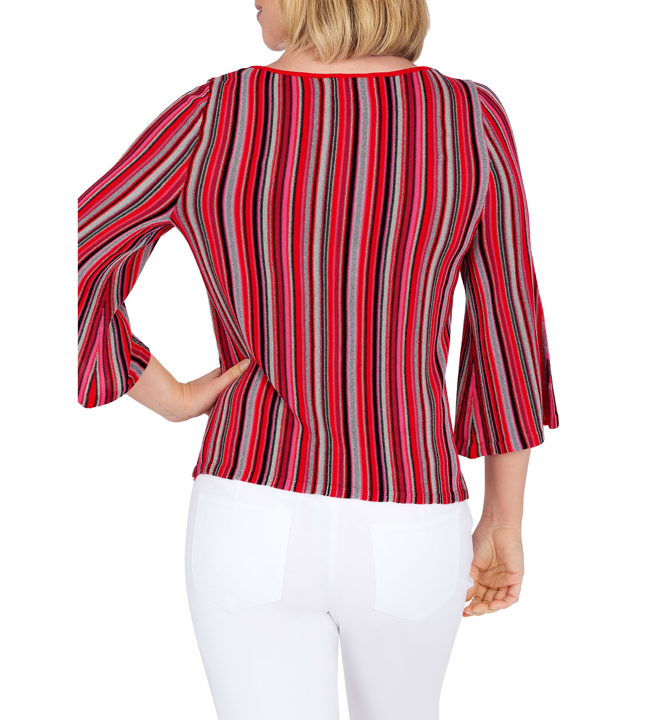 Petite Metallic Twist Sweater