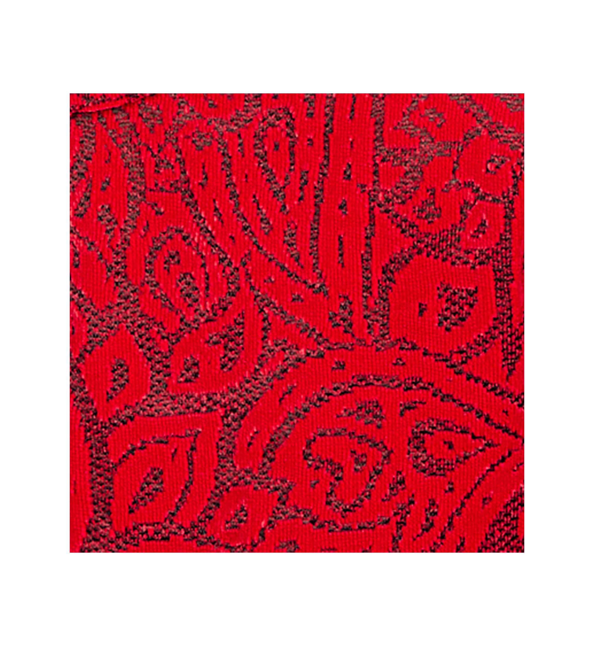 Womens Paisley Jacquard Asymmetric Hem Knit Top