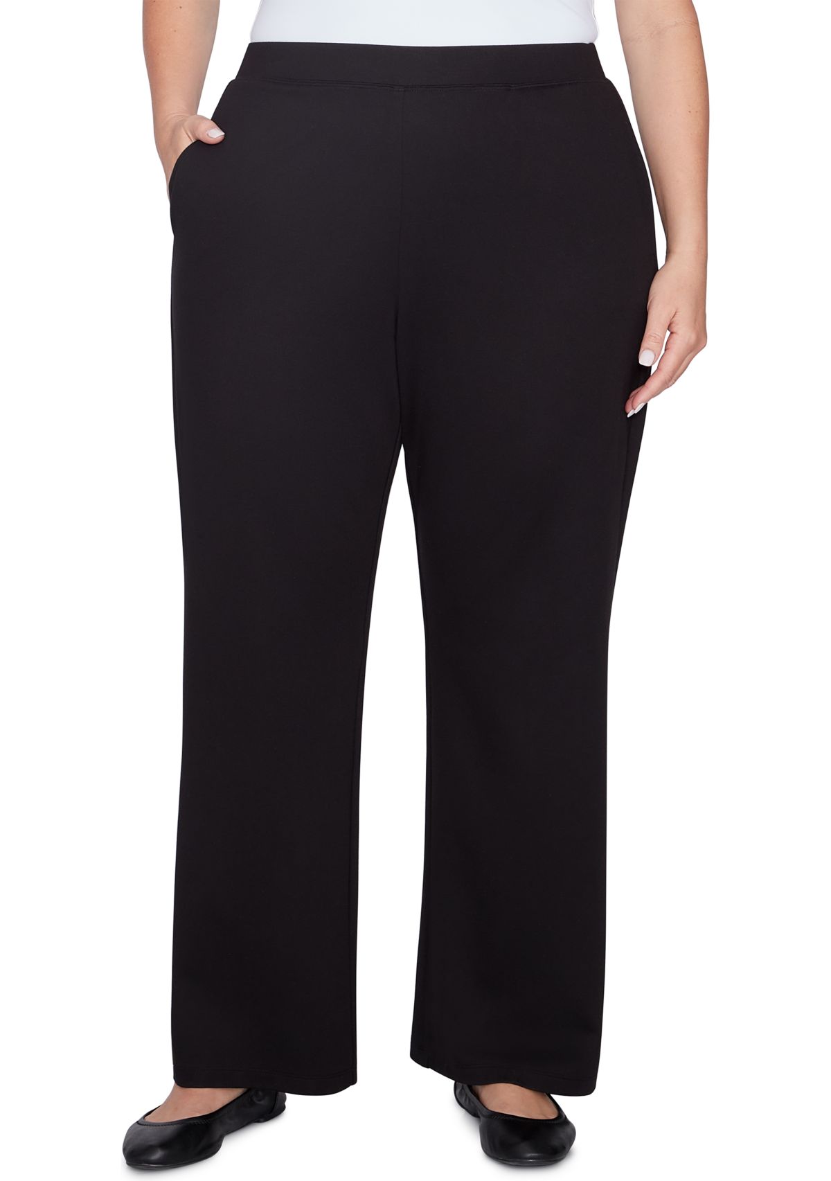 Plus Size Luxe Knit Pull On Pants