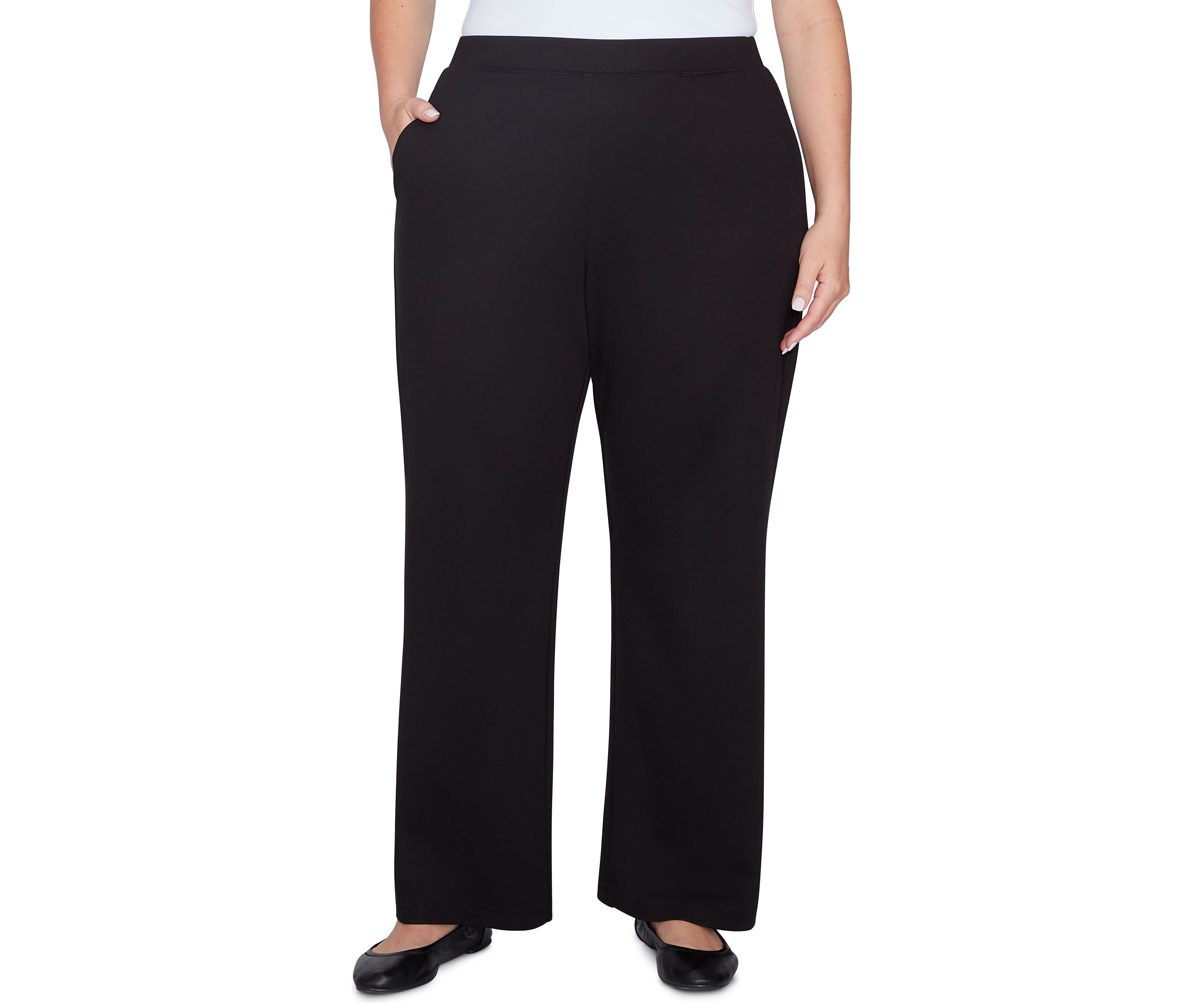 Plus Size Luxe Knit Pull On Pants