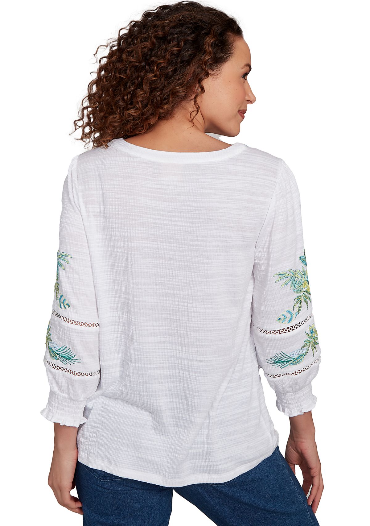 Petite Women's Scoop Neck Ribbed Solid Top | Ruby Rd