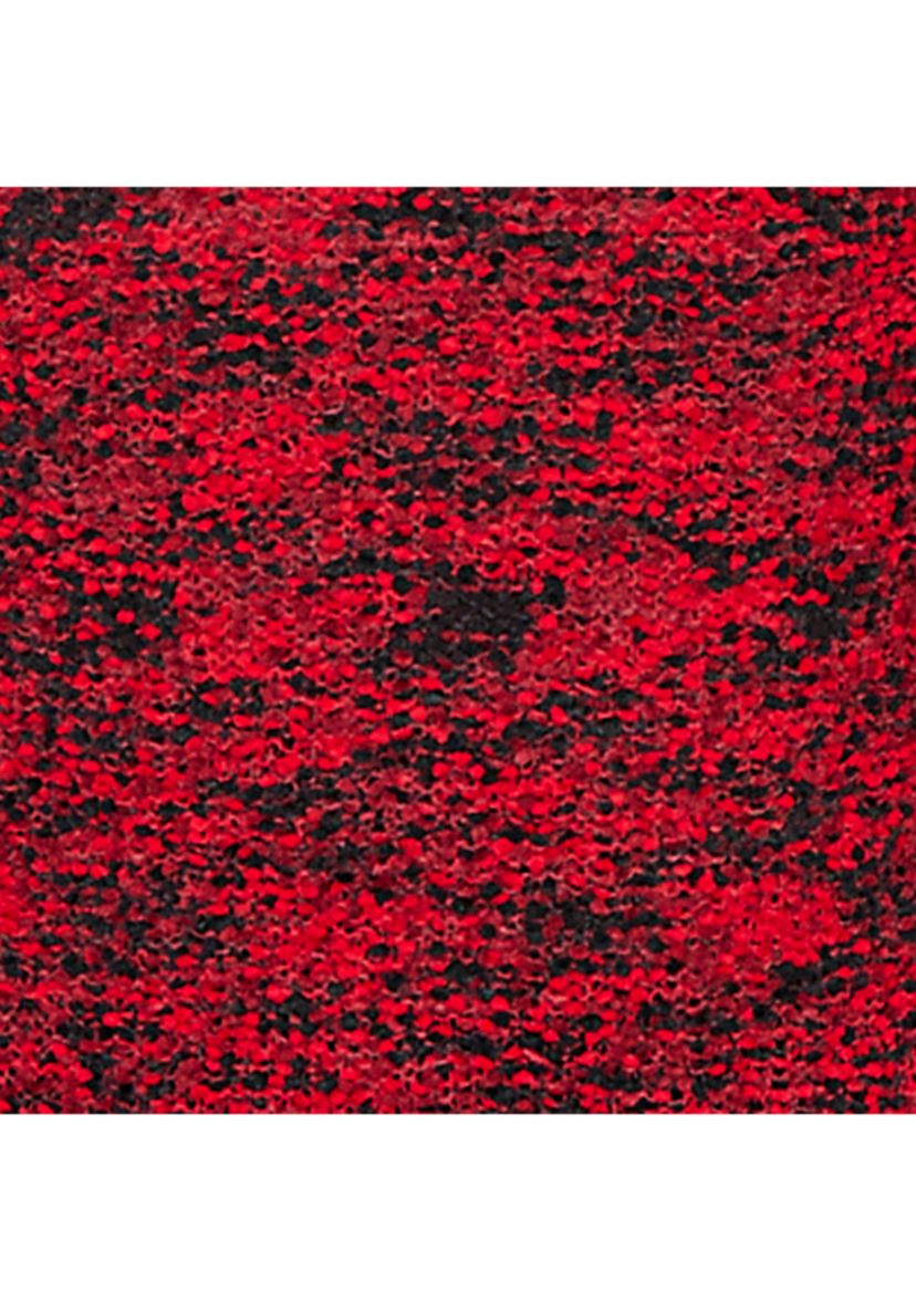 Womens V-Neck Spacedye Pompom Sweater