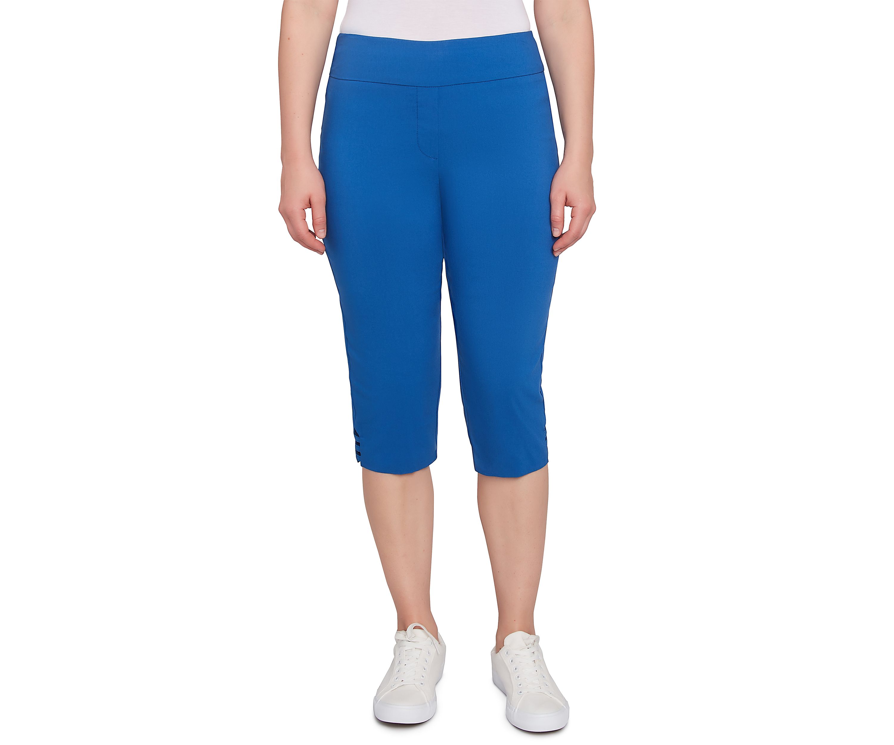 Womens Ladder Hem Americana Clamdigger Capri Pants