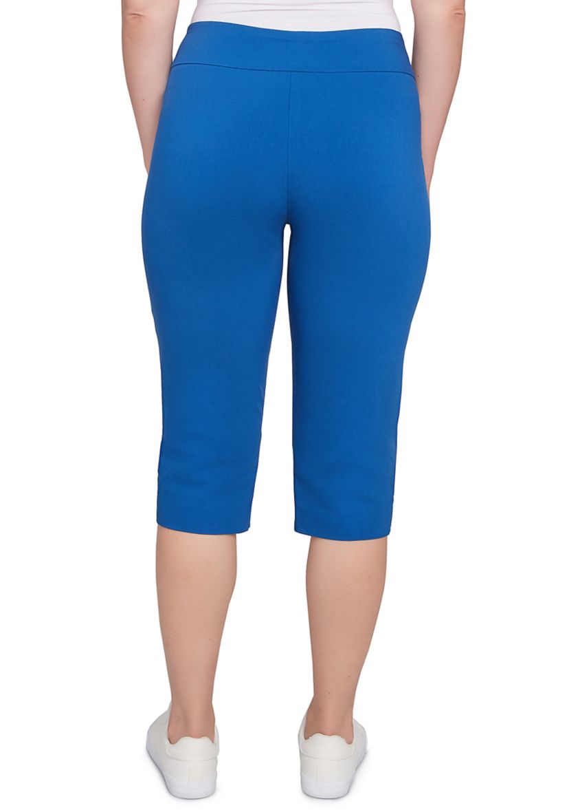 Womens Ladder Hem Americana Clamdigger Capri Pants