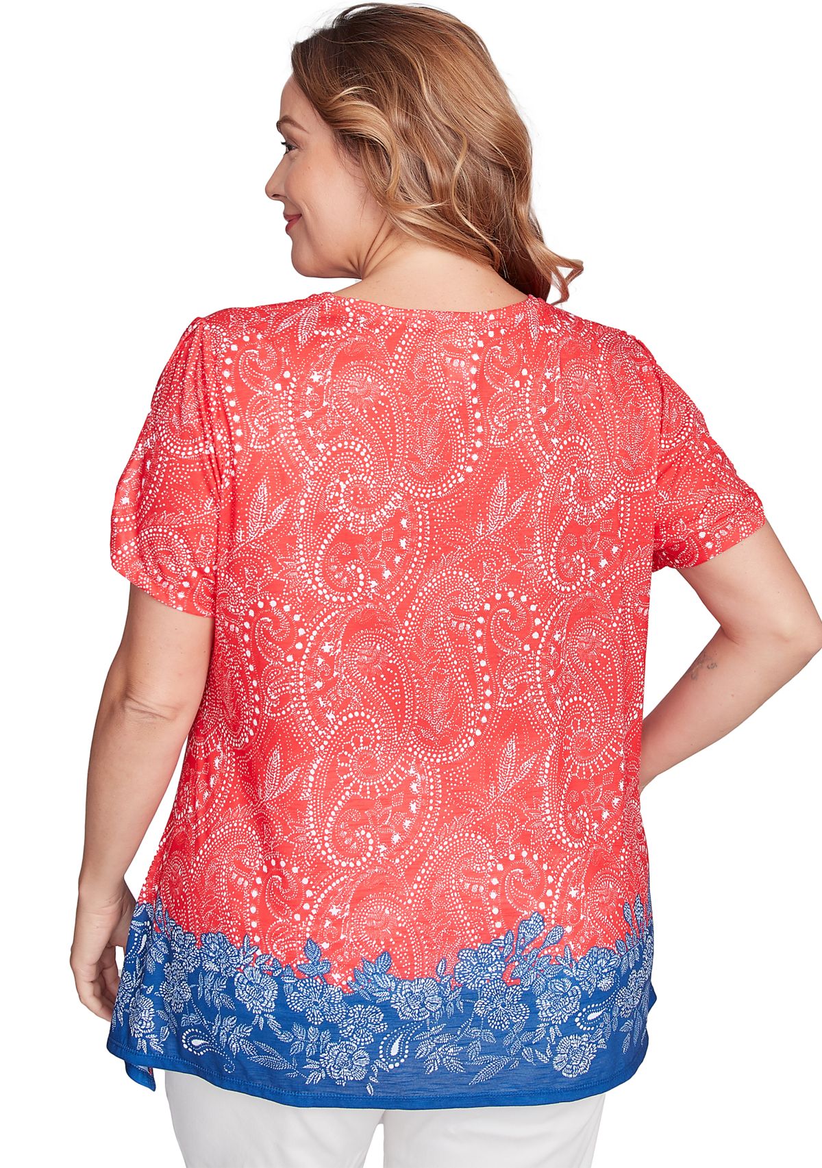 Plus Size Americana Embellished Jersey T-Shirt