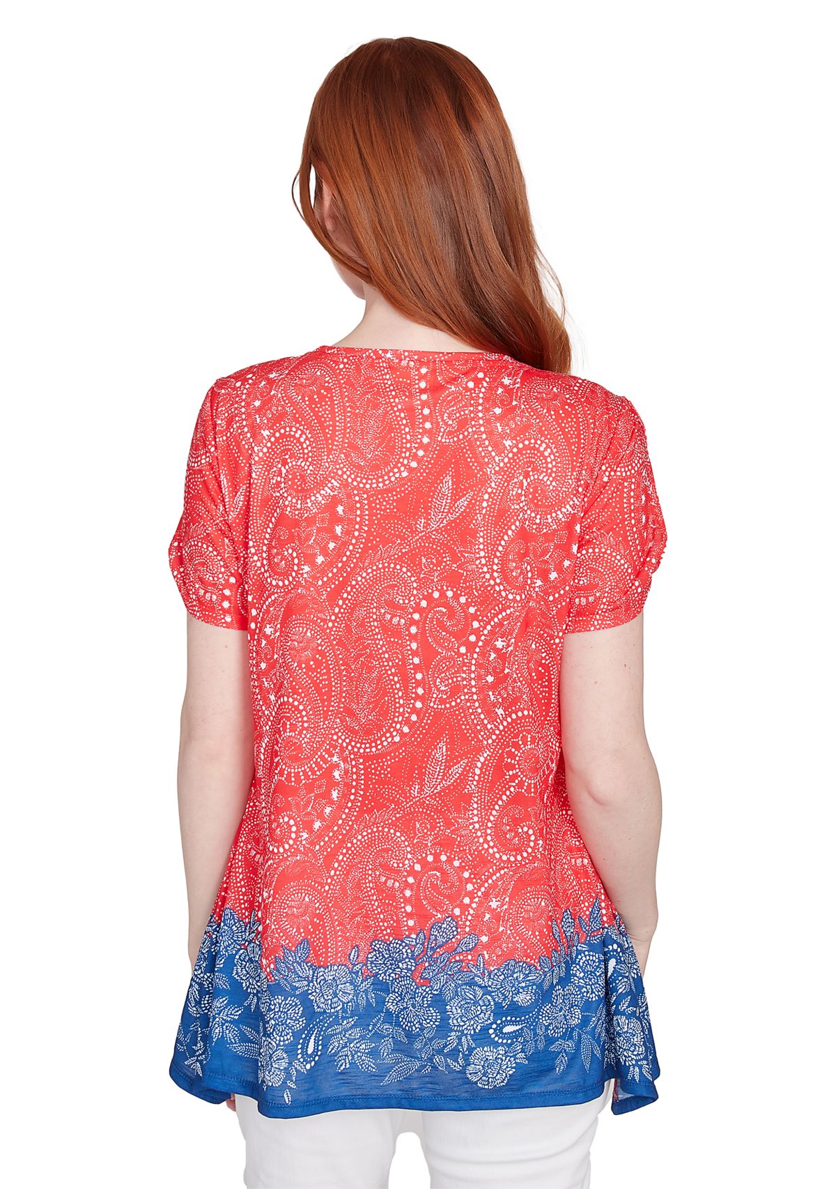 Petite Americana Embellished Jersey T-Shirt