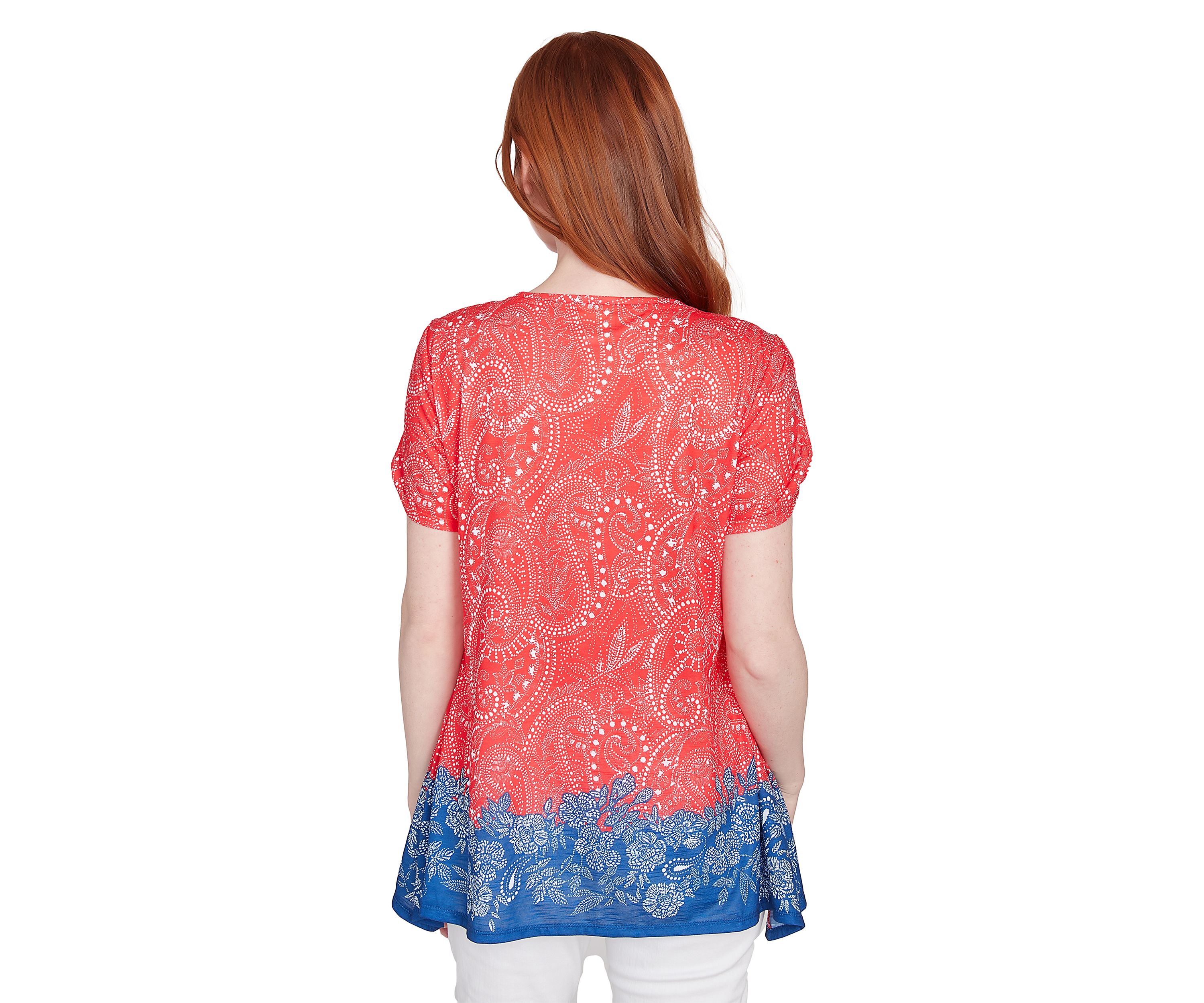 Petite Americana Embellished Jersey T-Shirt