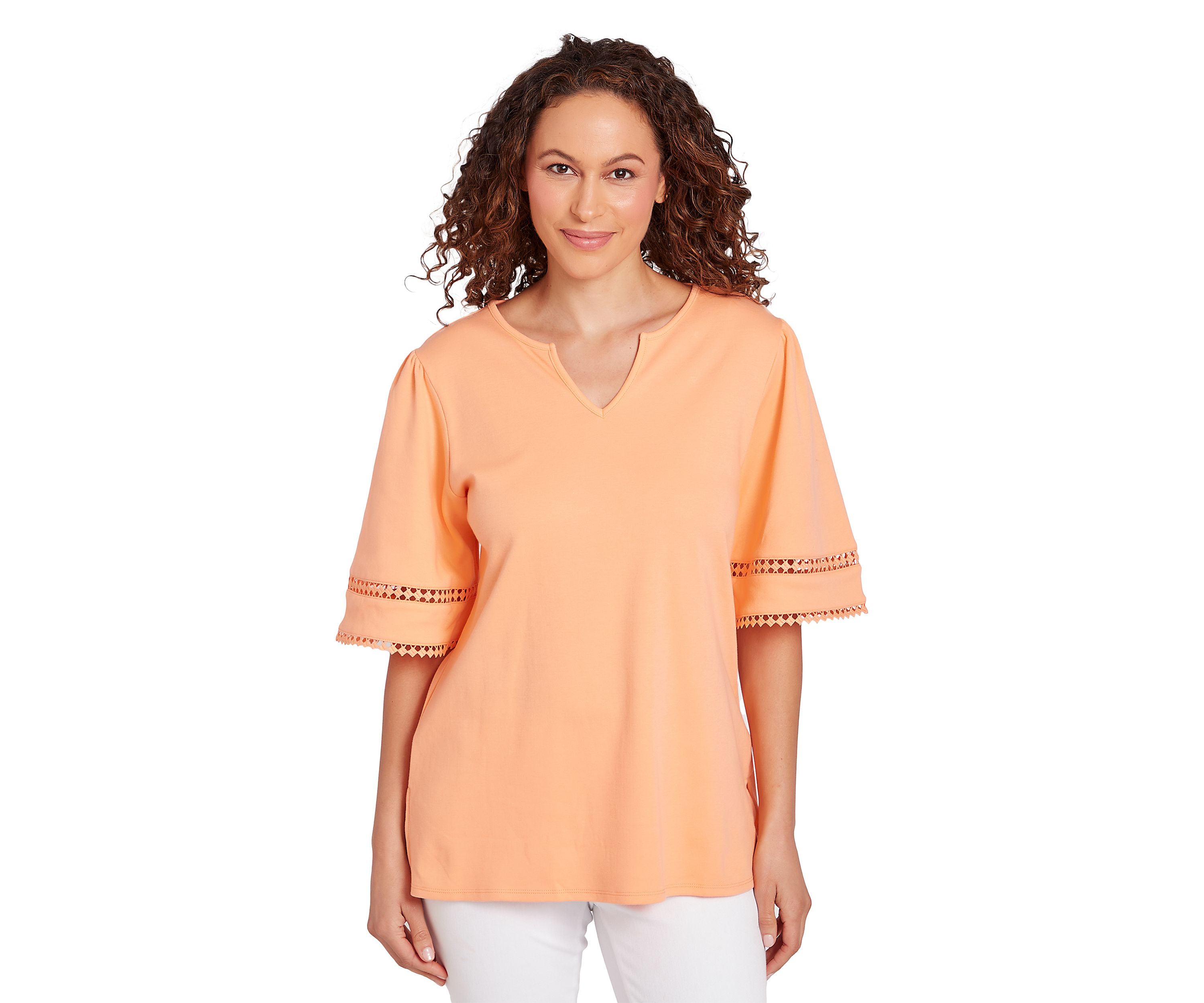 Womens Knit Interlock Cotton Top