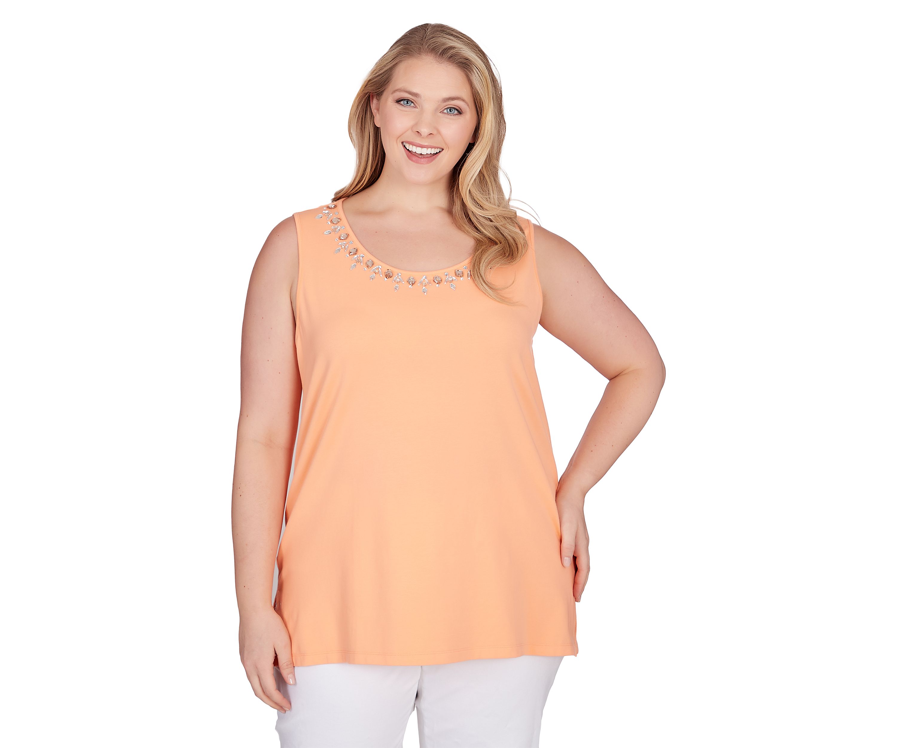 Plus Size Scoop Neck Tank