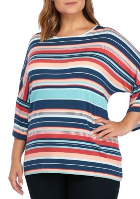 plus size flounce sleeve top