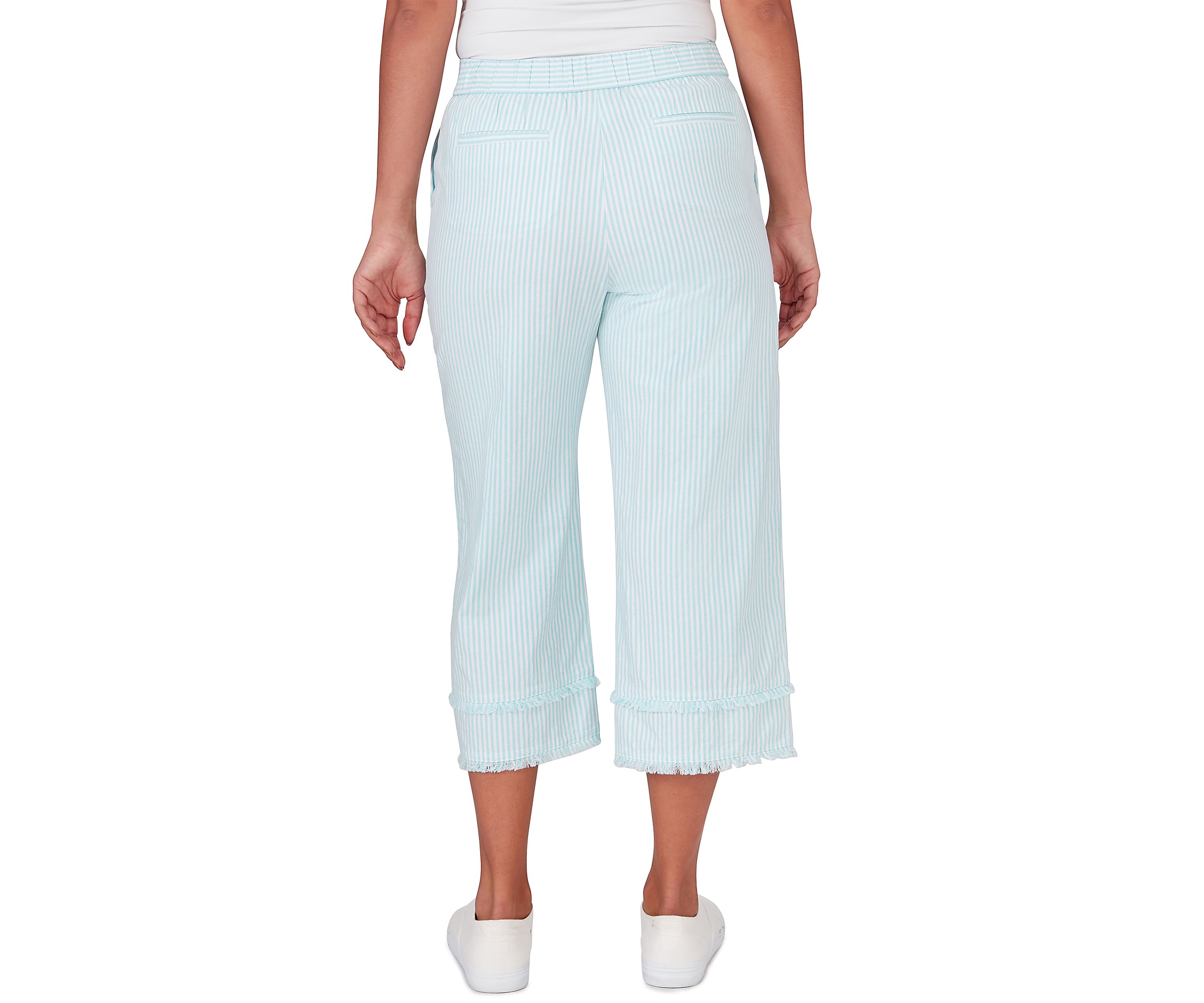 Petite Size Cotton Denim Wide Leg Pants