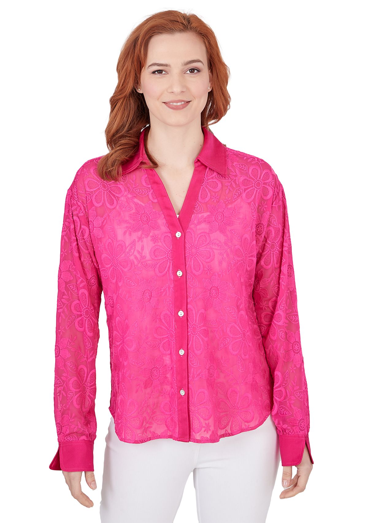 Womens Woven Romantic Top